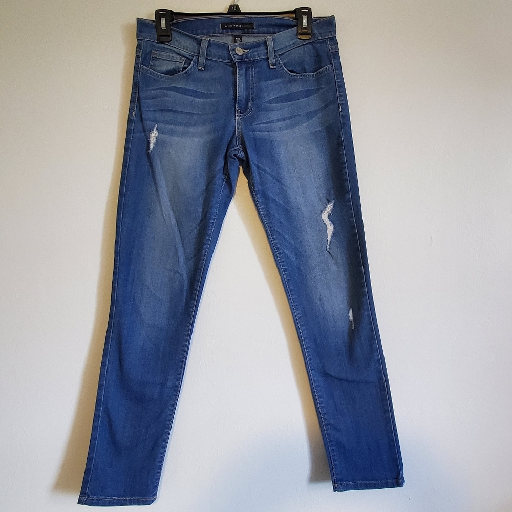 HOST PICK ~ FLYING MONKEY DISTRESSED SKINNY JEANS - Picture 2 of 10